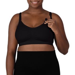 Bravado Basic XXL nursing bra black plus size maternity